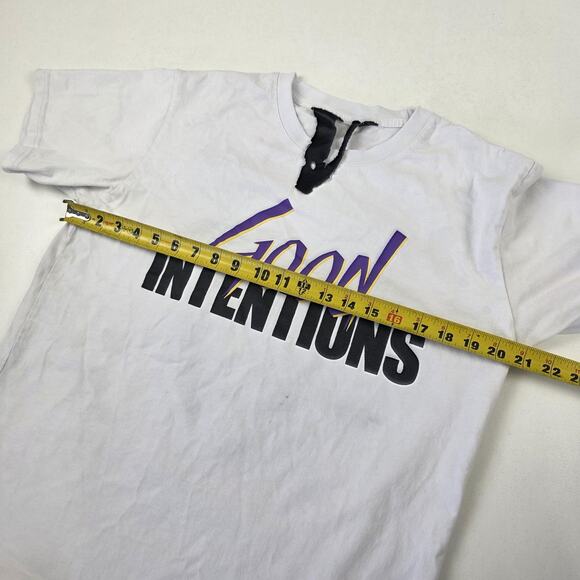 VLONE Good Intentions Shirt Mens‎ XL White NAV Album Doves Graphic Made USA - Picture 5 of 13